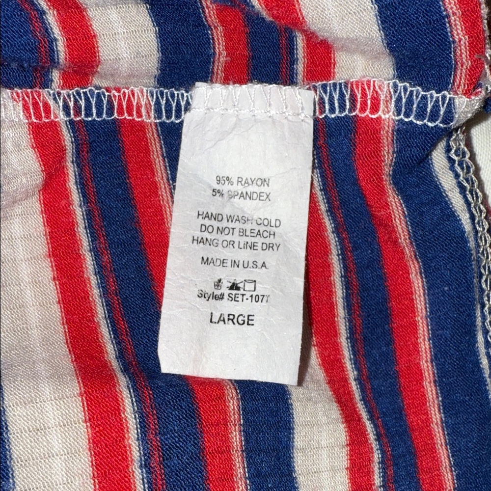 Vibrant Striped Knotted Tank Top - Picture 6 of 6